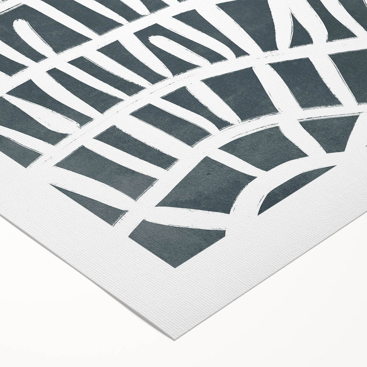 Mid Century Modern Art – Geometric Retro Abstract Print in Minimalist Style