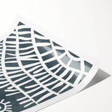 Mid Century Modern Art – Geometric Retro Abstract Print in Minimalist Style