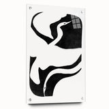 Mid Century Modern Art – Minimalist Retro Abstract Bird Wall Decor