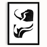 Mid Century Modern Art – Minimalist Retro Abstract Bird Wall Decor