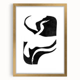 Mid Century Modern Art – Minimalist Retro Abstract Bird Wall Decor