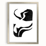 Mid Century Modern Art – Minimalist Retro Abstract Bird Wall Decor