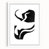 Mid Century Modern Art – Minimalist Retro Abstract Bird Wall Decor