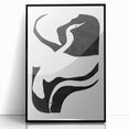 Mid Century Modern Art – Minimalist Retro Abstract Bird Wall Decor