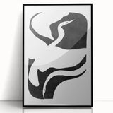 Mid Century Modern Art – Minimalist Retro Abstract Bird Wall Decor