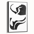 Mid Century Modern Art – Minimalist Retro Abstract Bird Wall Decor