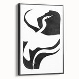 Mid Century Modern Art – Minimalist Retro Abstract Bird Wall Decor