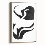 Mid Century Modern Art – Minimalist Retro Abstract Bird Wall Decor