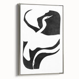 Mid Century Modern Art – Minimalist Retro Abstract Bird Wall Decor