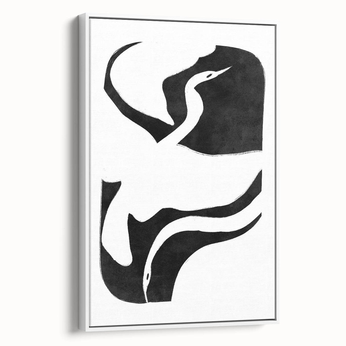 Mid Century Modern Art – Minimalist Retro Abstract Bird Wall Decor