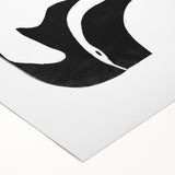 Mid Century Modern Art – Minimalist Retro Abstract Bird Wall Decor