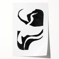 Mid Century Modern Art – Minimalist Retro Abstract Bird Wall Decor