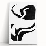 Mid Century Modern Art – Minimalist Retro Abstract Bird Wall Decor