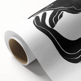 Mid Century Modern Art – Retro Abstract Fish Wall Decor in Black & White