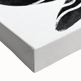 Mid Century Modern Art – Retro Abstract Fish Wall Decor in Black & White