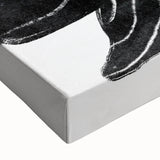 Mid Century Modern Art – Retro Abstract Fish Wall Decor in Black & White