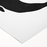 Mid Century Modern Art – Minimalist Abstract Sea Life in Black & White