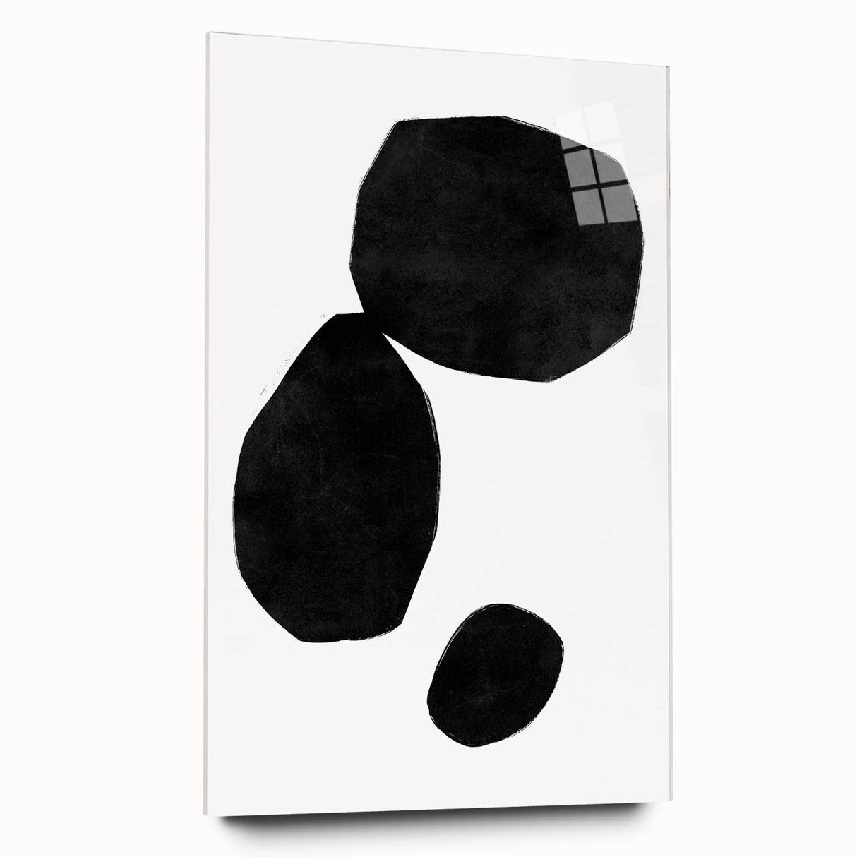 Mid Century Modern Art – Minimalist Geometric Shapes in Black & White