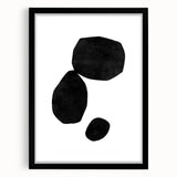 Mid Century Modern Art – Minimalist Geometric Shapes in Black & White