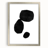 Mid Century Modern Art – Minimalist Geometric Shapes in Black & White