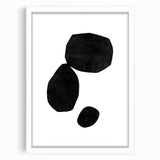 Mid Century Modern Art – Minimalist Geometric Shapes in Black & White
