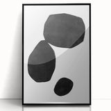 Mid Century Modern Art – Minimalist Geometric Shapes in Black & White