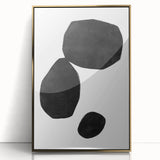 Mid Century Modern Art – Minimalist Geometric Shapes in Black & White