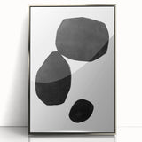 Mid Century Modern Art – Minimalist Geometric Shapes in Black & White