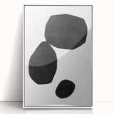 Mid Century Modern Art – Minimalist Geometric Shapes in Black & White