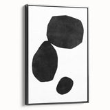 Mid Century Modern Art – Minimalist Geometric Shapes in Black & White