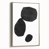 Mid Century Modern Art – Minimalist Geometric Shapes in Black & White