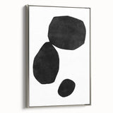 Mid Century Modern Art – Minimalist Geometric Shapes in Black & White