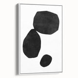 Mid Century Modern Art – Minimalist Geometric Shapes in Black & White