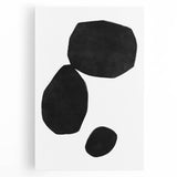 Mid Century Modern Art – Minimalist Geometric Shapes in Black & White