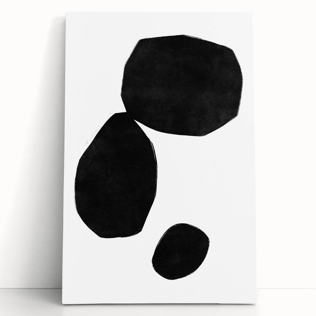 Mid Century Modern Art – Minimalist Geometric Shapes in Black & White
