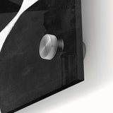 Mid Century Modern Art – Minimalist Geometric Wall Decor in Black & White