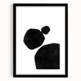 Mid Century Modern Art – Minimalist Geometric Wall Decor in Black & White