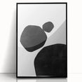 Mid Century Modern Art – Minimalist Geometric Wall Decor in Black & White