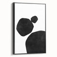 Mid Century Modern Art – Minimalist Geometric Wall Decor in Black & White