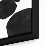 Mid Century Modern Art – Minimalist Geometric Wall Decor in Black & White