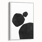 Mid Century Modern Art – Minimalist Geometric Wall Decor in Black & White