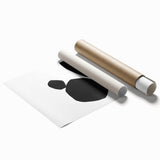 Mid Century Modern Art – Minimalist Geometric Wall Decor in Black & White