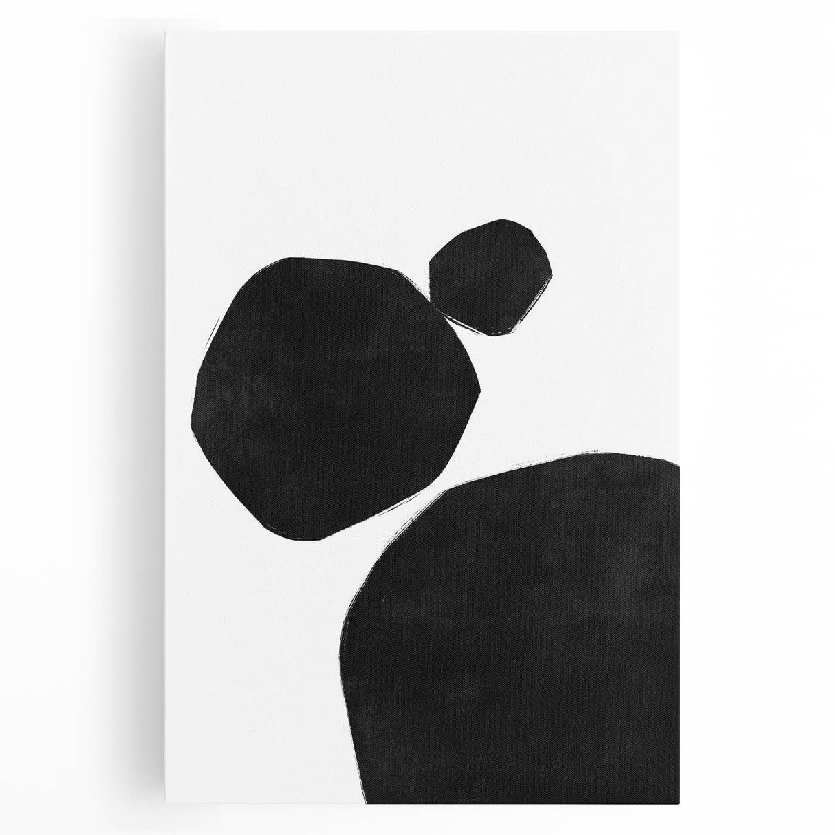 Mid Century Modern Art – Minimalist Geometric Wall Decor in Black & White