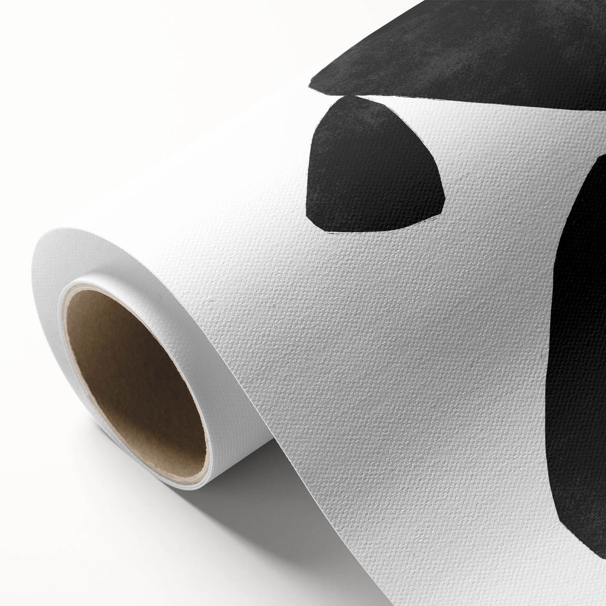Mid Century Modern Art – Minimalist Abstract Geometric Shapes in Black & White