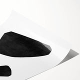 Mid Century Modern Art – Minimalist Abstract Geometric Shapes in Black & White
