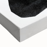 Mid Century Modern Art – Minimalist Abstract Geometric Shapes in Black & White