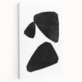 Mid Century Modern Art – Minimalist Abstract Geometric Shapes in Black & White