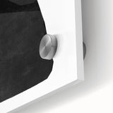 Mid Century Modern Art – Minimalist Abstract Shapes in Black & White