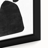 Mid Century Modern Art – Minimalist Abstract Shapes in Black & White