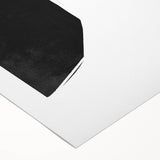 Mid Century Modern Art – Minimalist Geometric Black Shapes in White